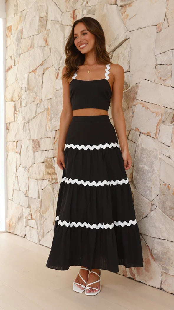 Camila - Conjunto de top y falda