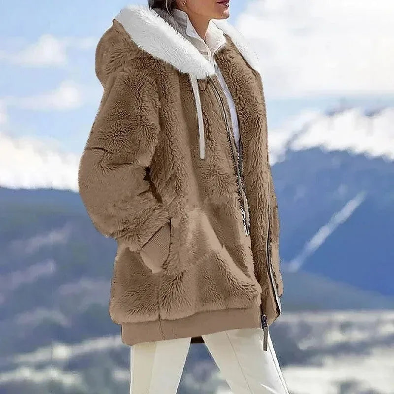 Margit™ | Chaqueta Polar de Invierno con Capucha